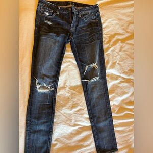 Vigoss Dark Blue Distressed Skinny Jeans